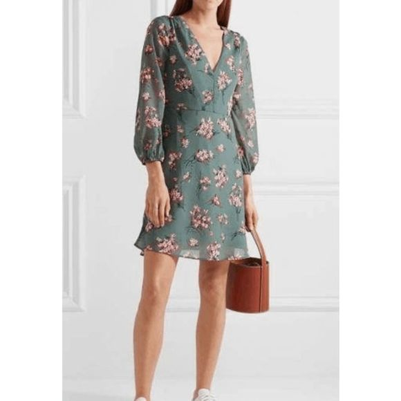 Madewell Dresses & Skirts - Madewell Green Butterfly Garden Marguerite Dress